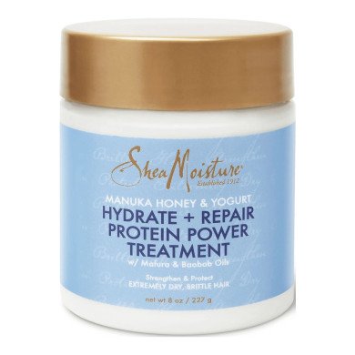 SHEA MOISTURE  MANUKA HONEY & YOGURT MASCARILLA PROTEIN POWER TREATMENT  355ML